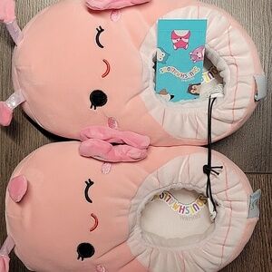 Squishmallow Maribel the butterfly slippers Girls size 2/3 NWT